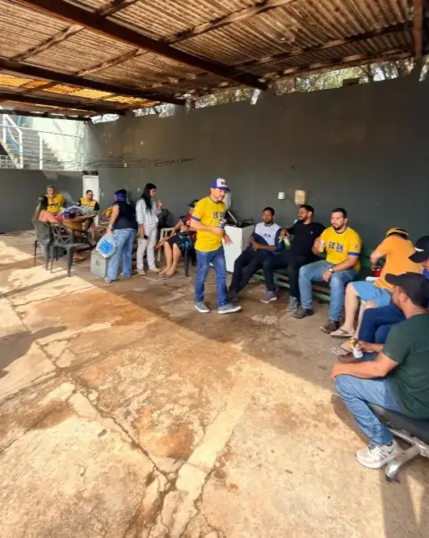 Visão geral da equipe Edson Baterias no churrasco de metas de agosto